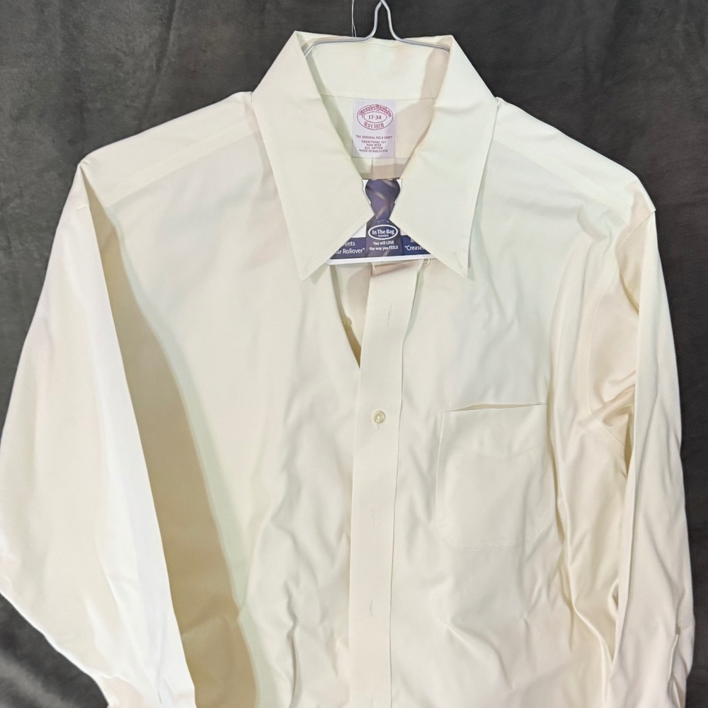 Brooks Brothers light yellow dress shirt